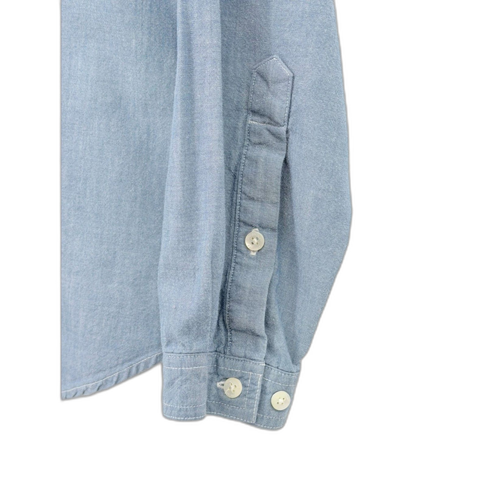 Browning for Her Super Naturals Chambray 100% Cotton Button Up Shirt XL Top - Picture 5 of 11